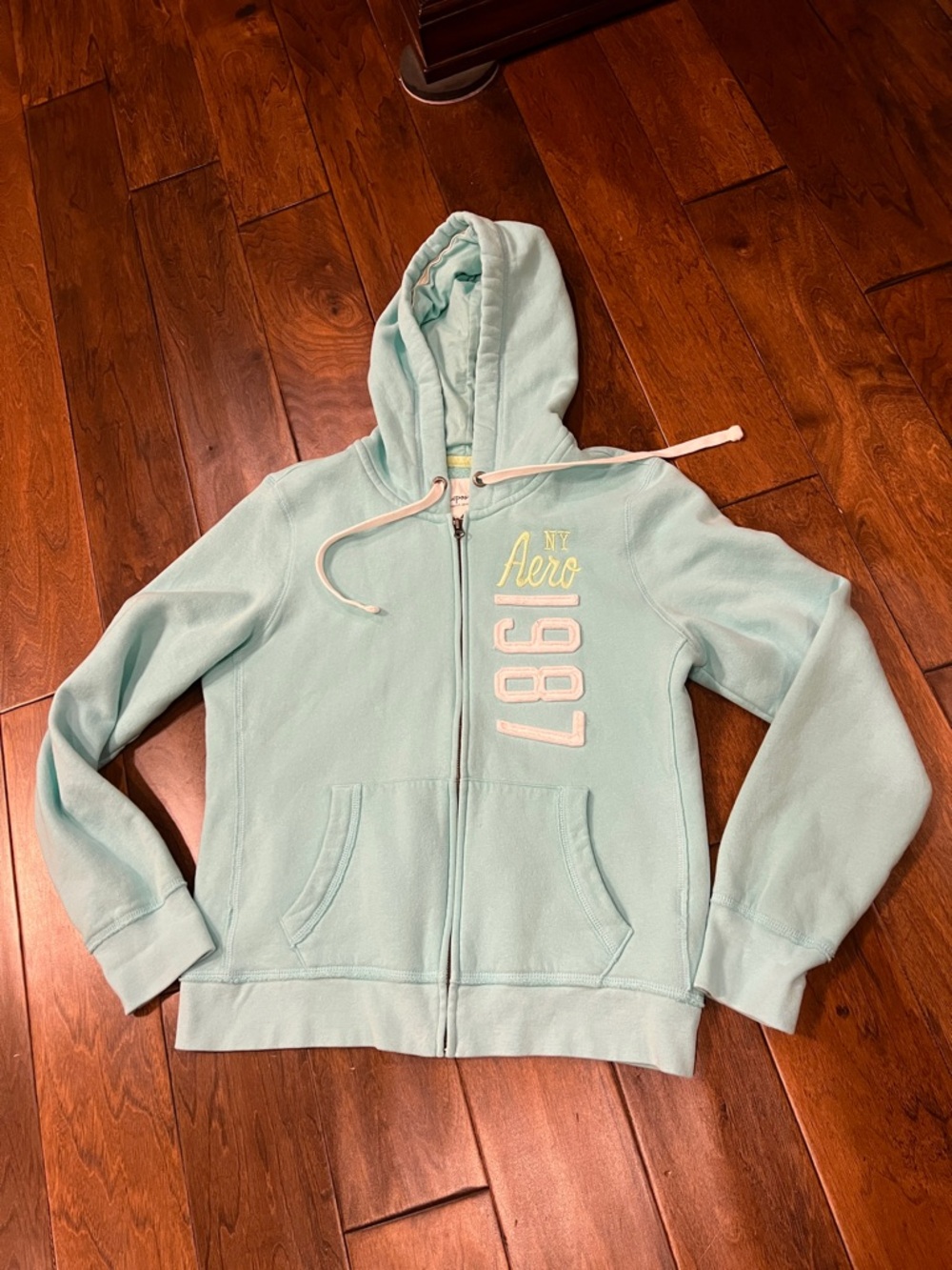 Aeropostale Mint Zip Hoodie